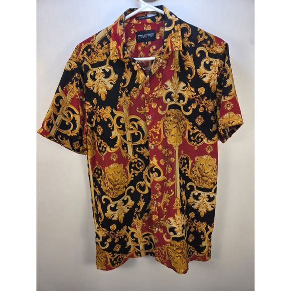 Drill Clothing Other - Drill Clothing Company Shirt Size Small Red and Black Gold Scepter Lion